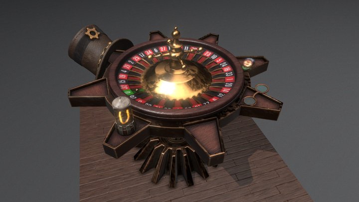 Steampunk Roulette 3D Model