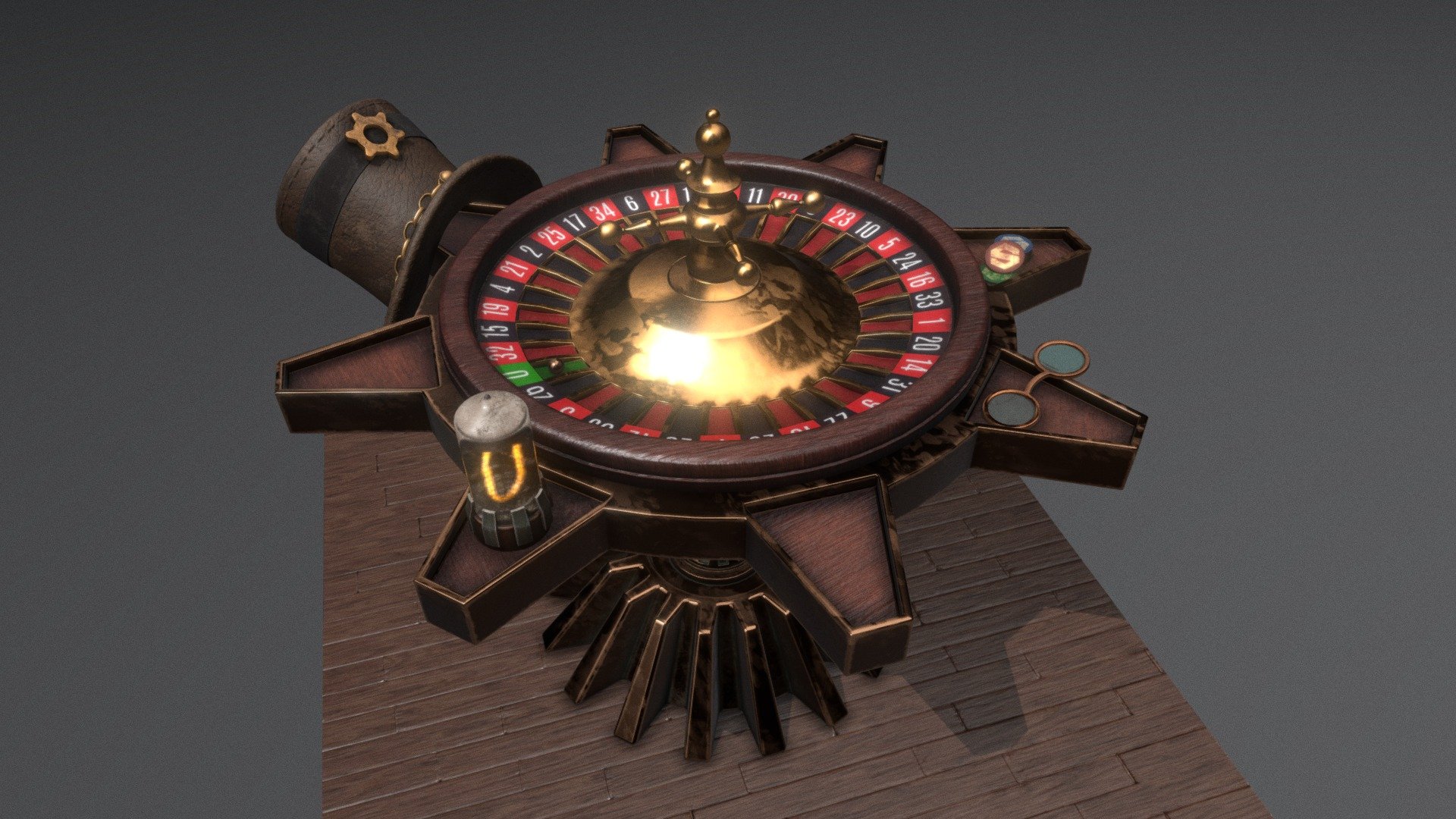 Steampunk Roulette - Buy Royalty Free 3D model by ikrosis [33aa22a ...