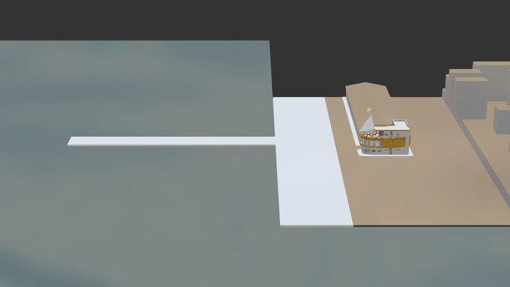01.ESQUISSE BASE NAUTIQUE 3D Model