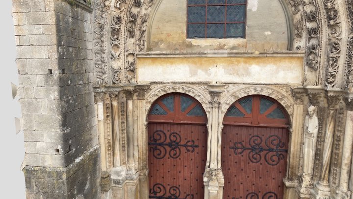 Collégiale Saint-Lazare d'Avallon France 3D Model