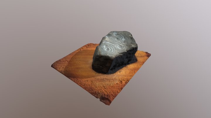 Cup and Ring Boulder - Bluebell Wood 3D Model