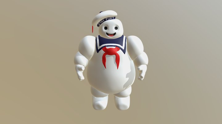 Stay Puft Marshmallow Man 3D Model