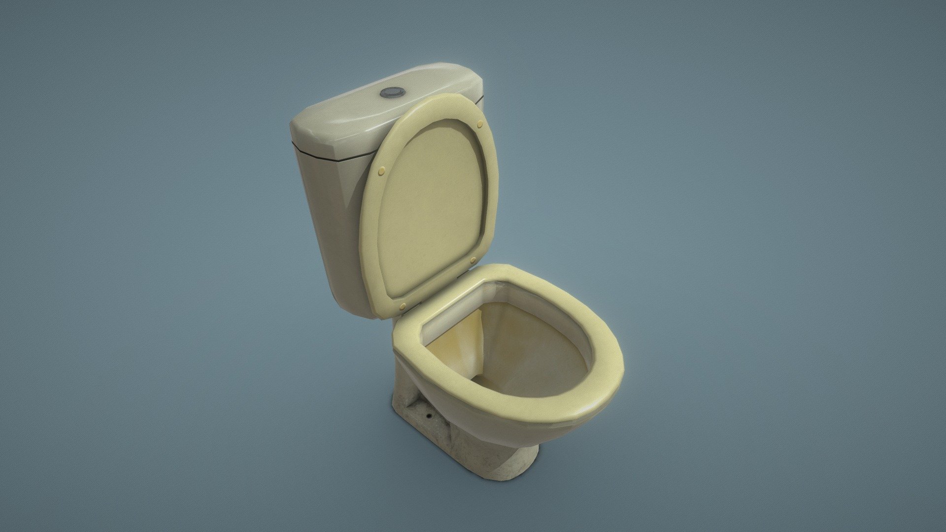 Old toilet | Game-ready | PBR | 4K - Buy Royalty Free 3D model by ...