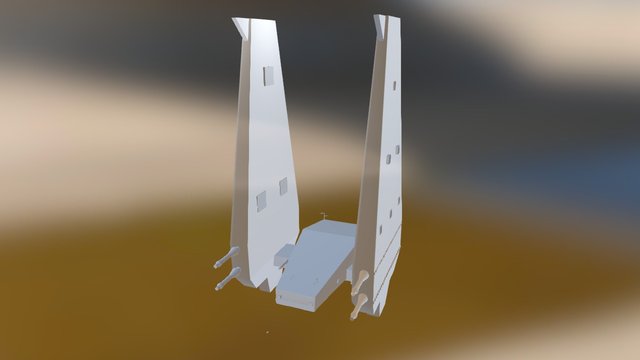 Kylo Rens Command Shuttle 3D Model