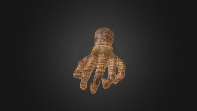 Wood Hand 3D Model