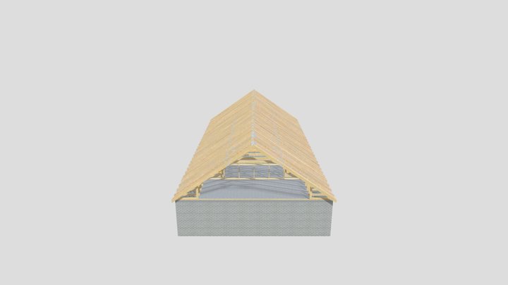 Sarpanta_Mansarda_peste_placa_Beton_Buzau 3D Model