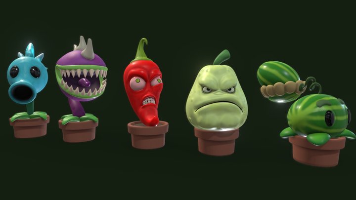 Plants vs Zombies (2) 3D Model