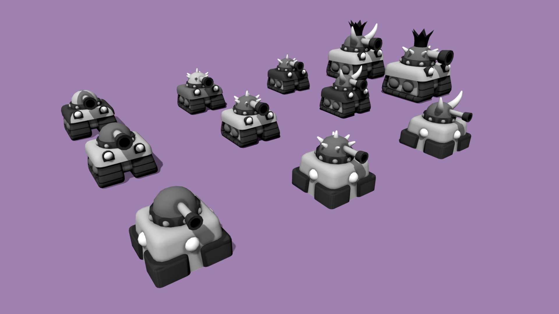 CutieTanks (Working Title) - Enemies - 3D model by Jacky Vintonjek ...