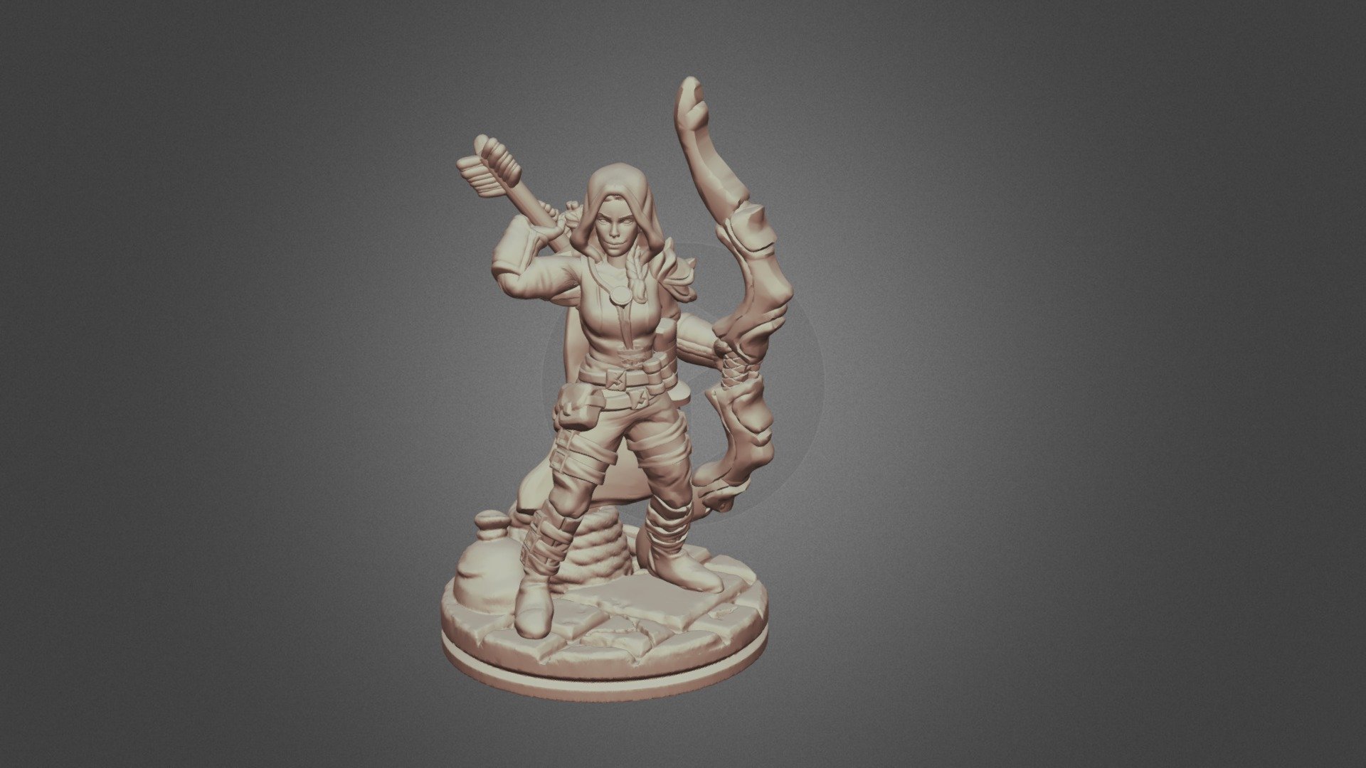 Dimia Half-Elf Rouge - D&D Miniature