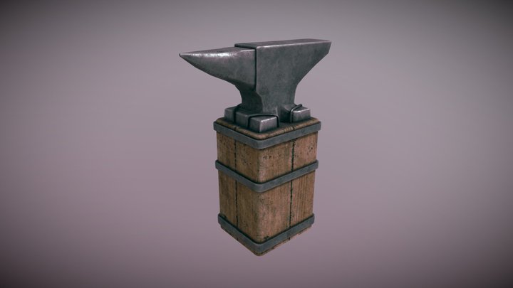 Medieval anvil 3D Model