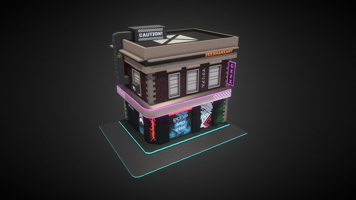 Cyber house 3D Model