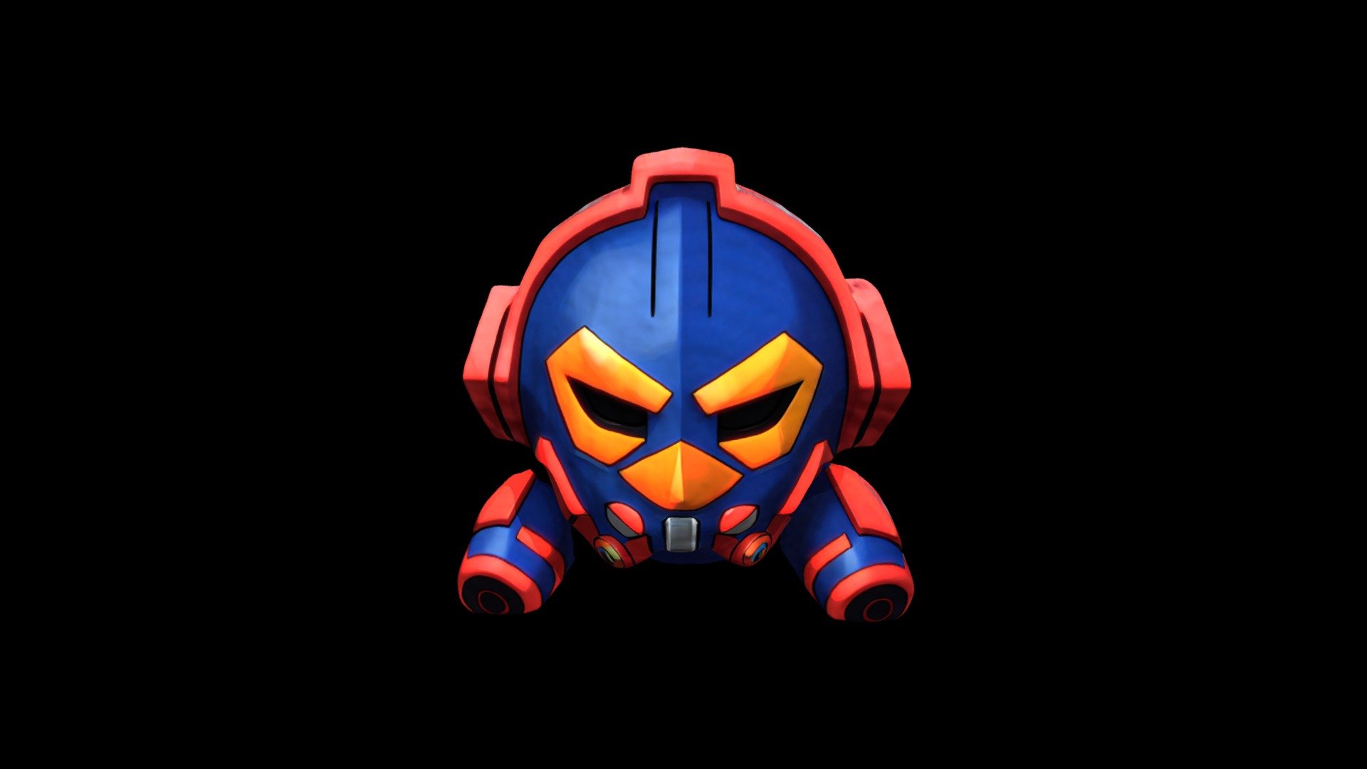 Helmet Mask Robot Cartoon 1241 - Download Free 3D model by klrxyz ...