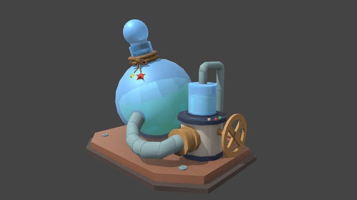 updated potion low 3D Model