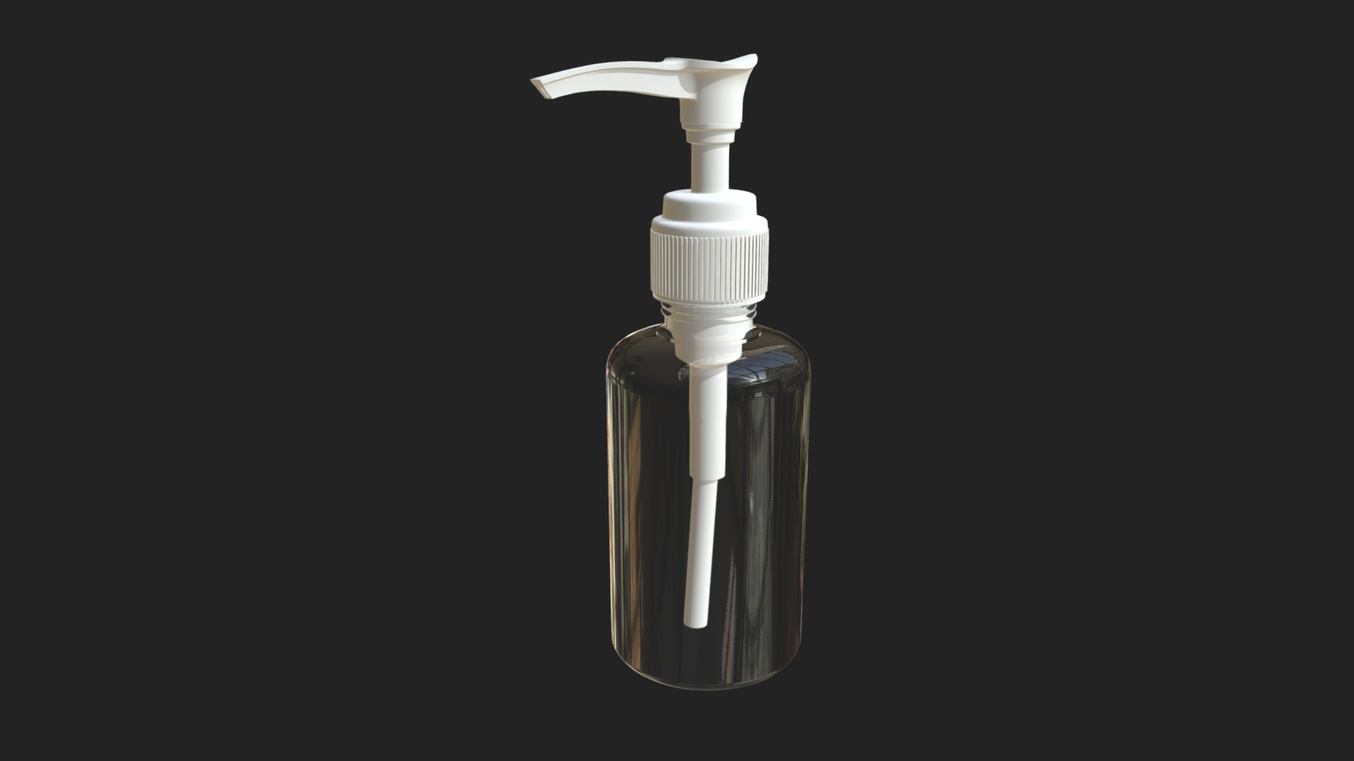 3D model Travel soap dispenser - This is a 3D model of the Travel soap dispenser. The 3D model is about a light bulb with a white cap.