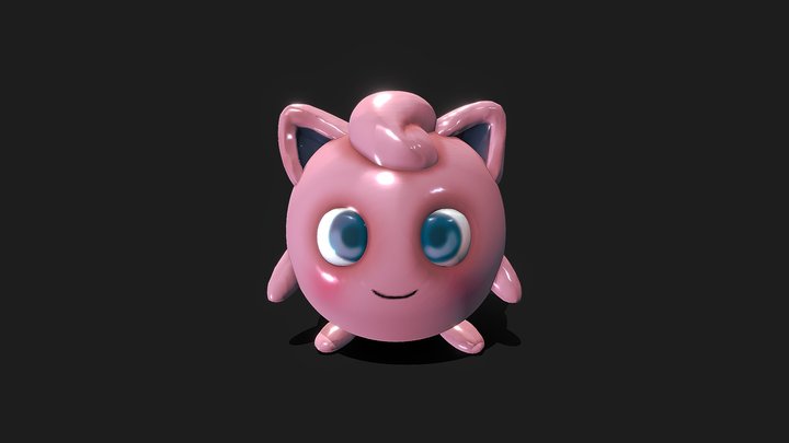 Jigglypuff Fan ART 3D Model