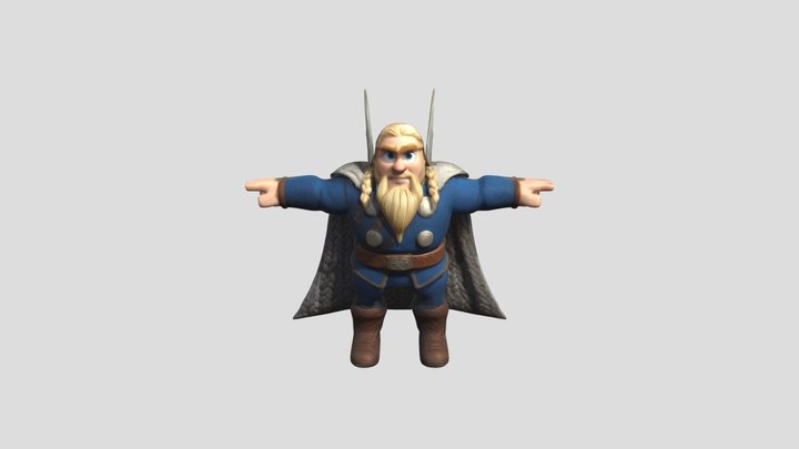 Thor o Deus do trovão 3D Model
