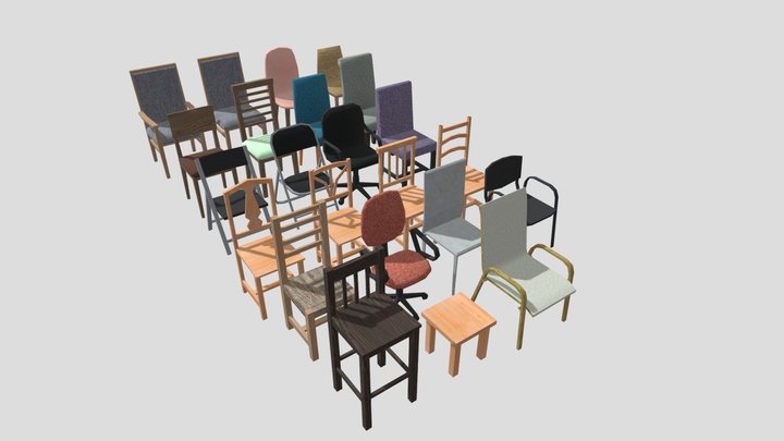 Chairs – Gratis 3D-model STL
