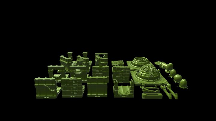 Alien Invasion 3D Model