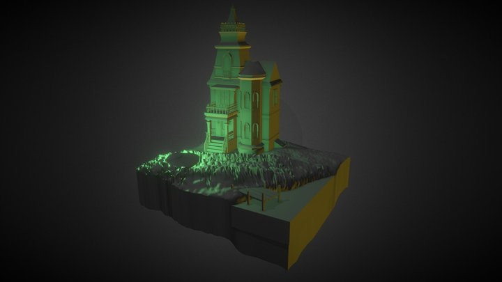 Cube World (lightning) 3D Model