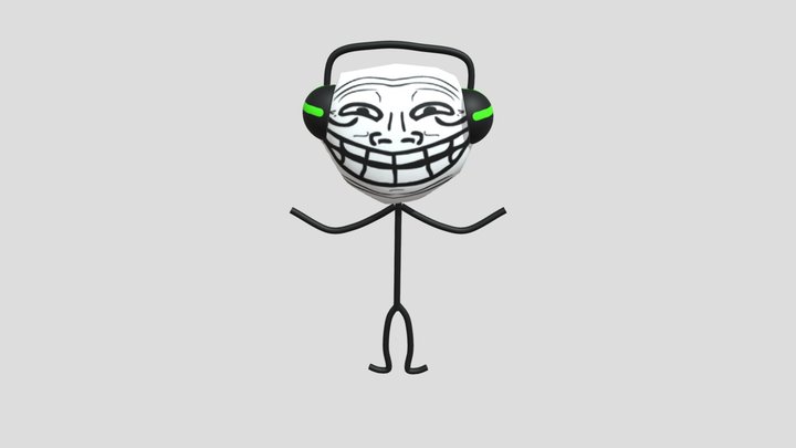 Trollface ~ 3D Model ~ Download #90872410