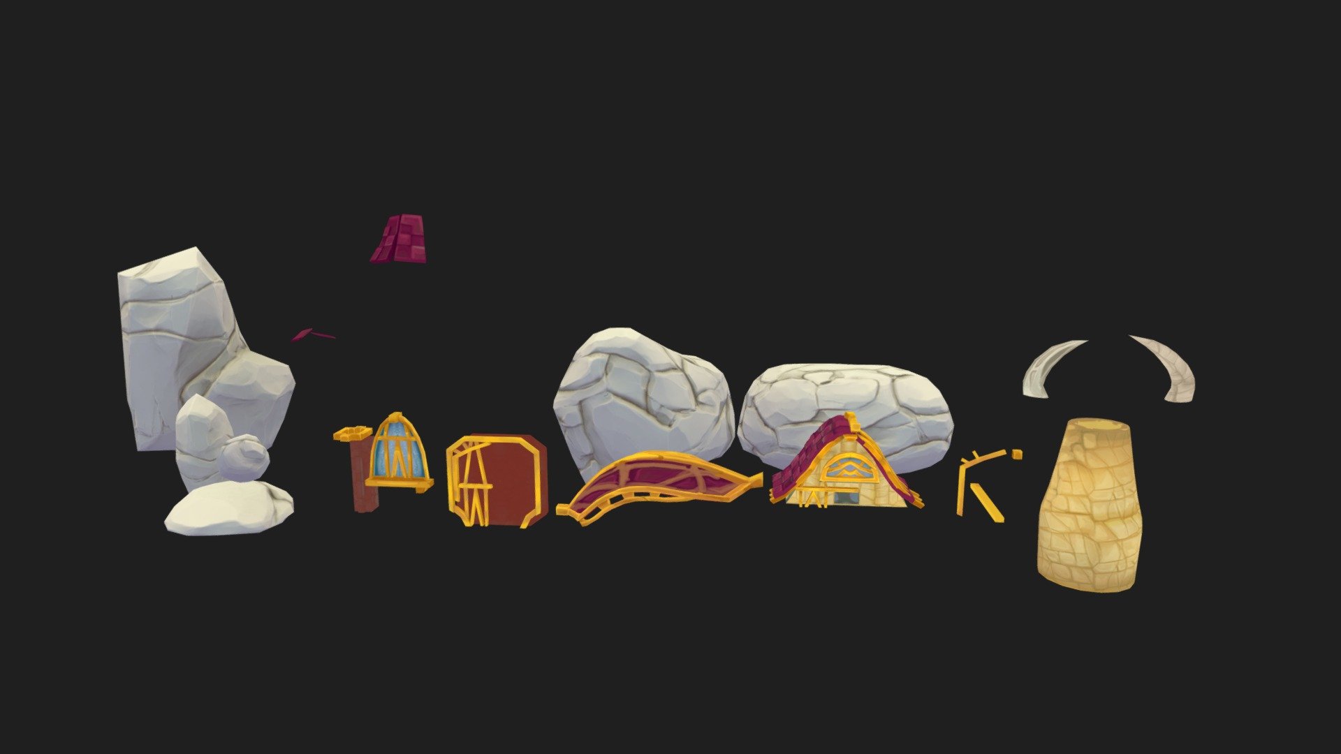 Modular Asset Pack - 3D model by cozy.worlds [33baaa8] - Sketchfab