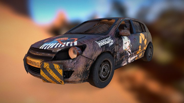 Post-apocalypse / Derby car - "Olpen Aster" 3D Model