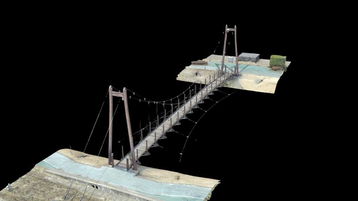 Suspension bridge -  Japan 3D Model