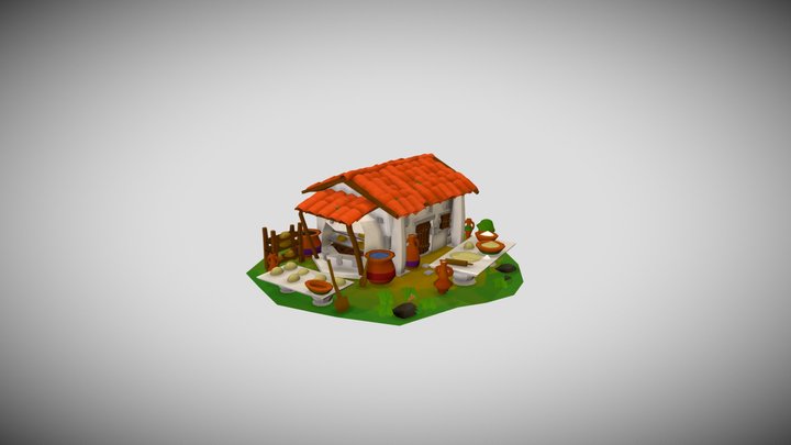 greek bakery sketchfab 3D Model