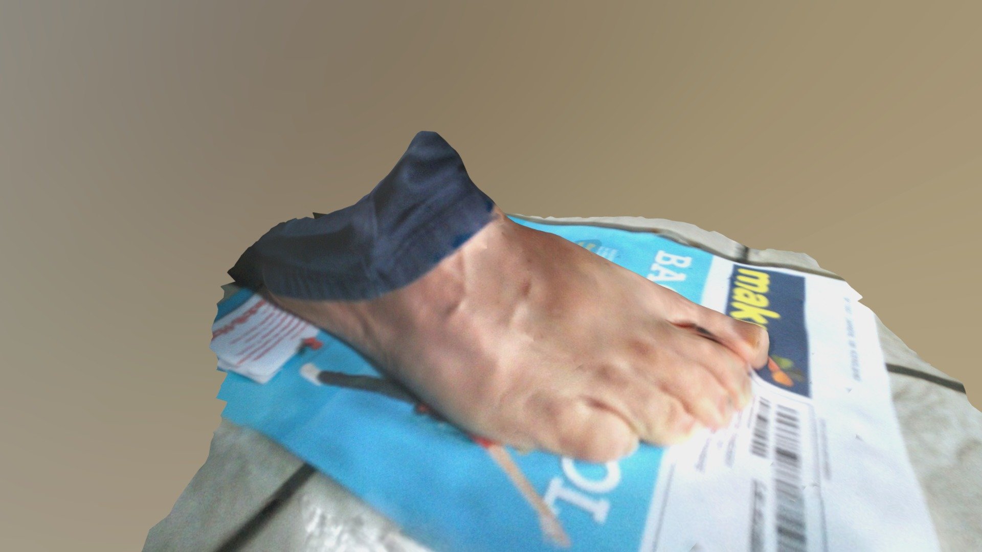 My foot