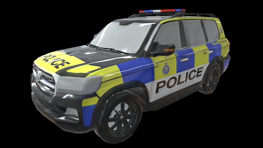 Police suv 3d model