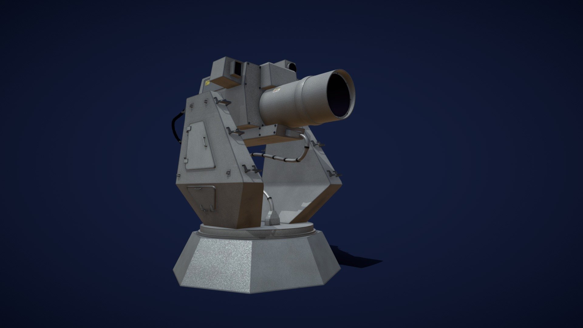 Laser Turret Download Free 3d Model By Phyllomedusa [33bc7f9] Sketchfab