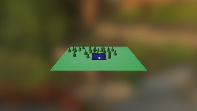 Bomb Ball Court Redesigned Forest Stage 3D Model