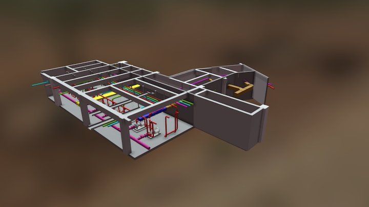 水泵房 3D Model