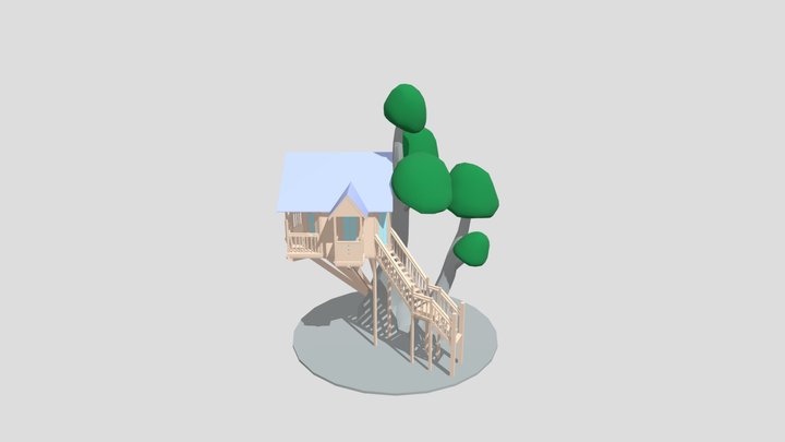 Luxus Baumhaus 3D Model