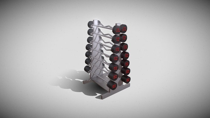 Barbell Rack 3D Model