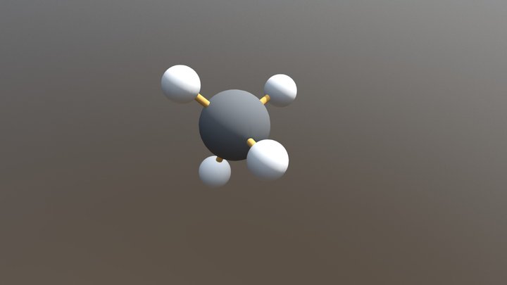 Methanmolekül 3D Model