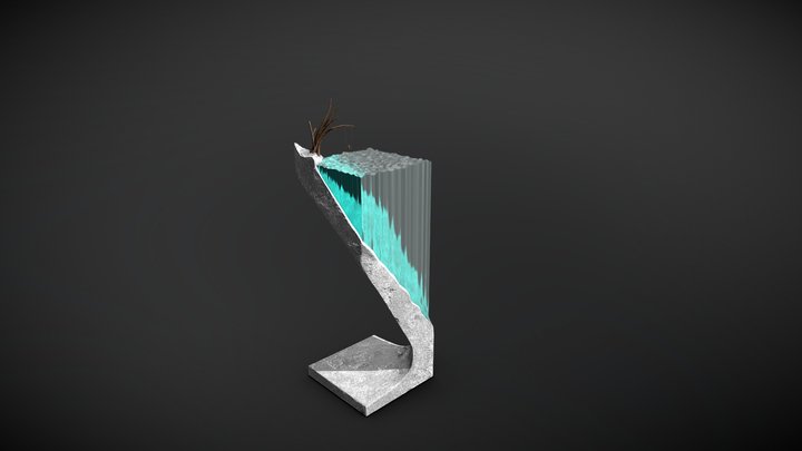 Concret+glass 3D Model