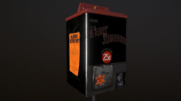 Tarot Vending Machine 3D Model