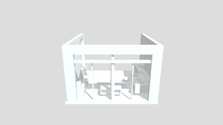 Modern Living Room 3D Model