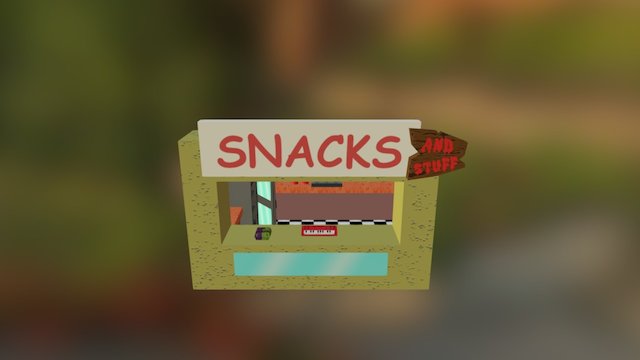 Regular Show Snack Bar 3D Model