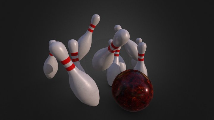 Bowling Ball and Pins