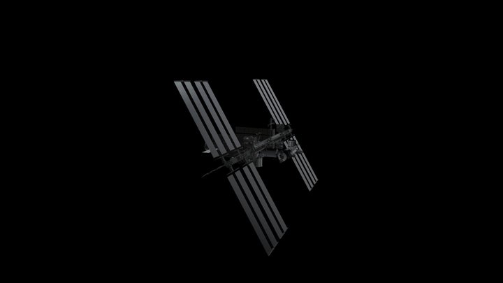 ISS - International Space Station. 3D Model