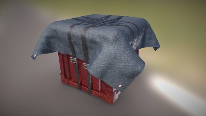 Box PUBG airdrop 3D Model