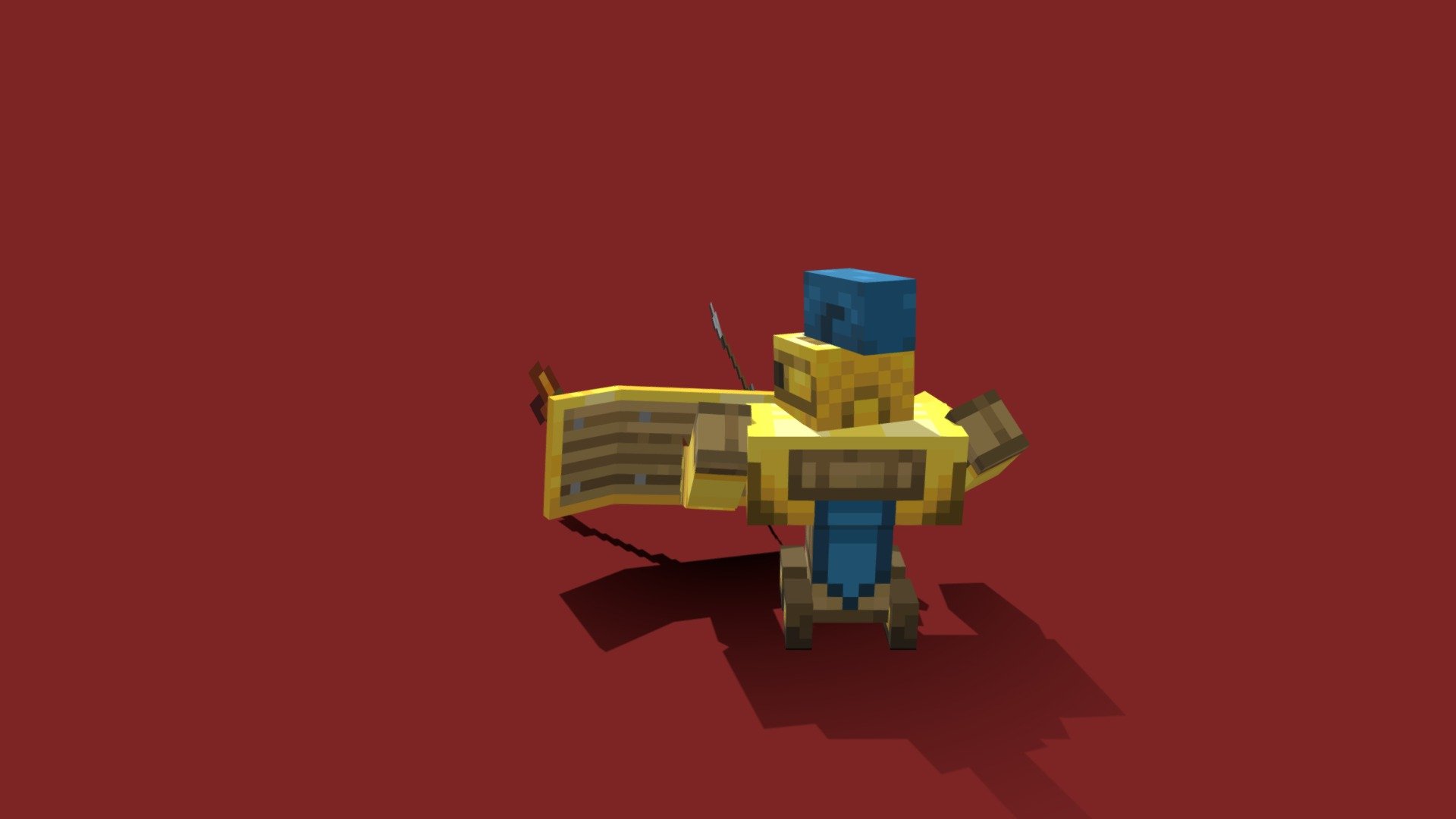 Golden Golem defense pose - 3D model by juancruz.ginerpulero [33c8158 ...