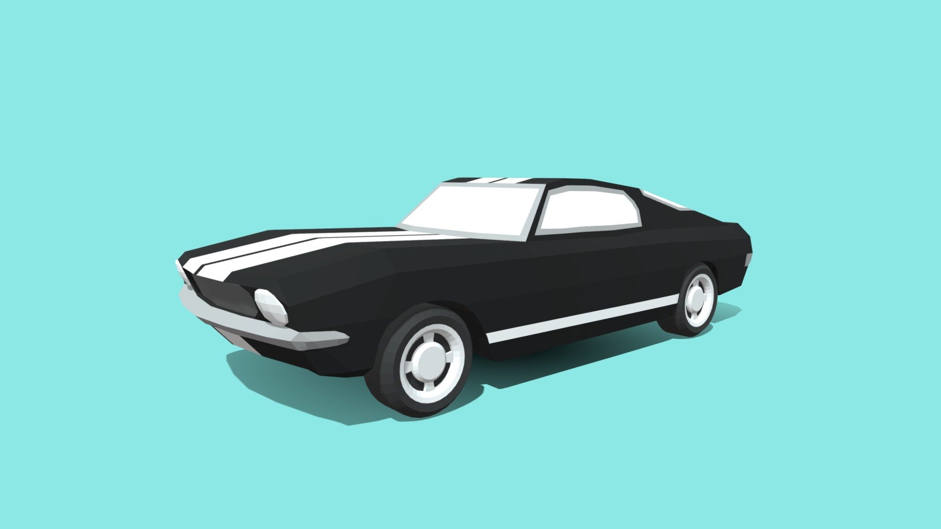 Ford Mustang 1967 - LowPoly