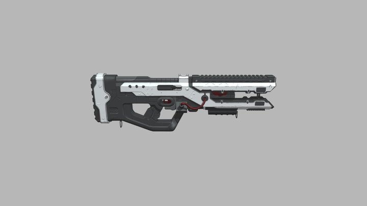 Sci-fi Weapon Model 3D Model
