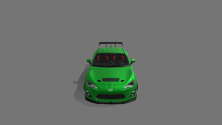 Car GREEN 3d model 3D Model