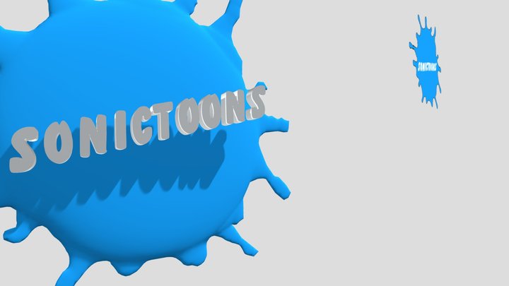 Sonictoons New Logo 3D 3D Model