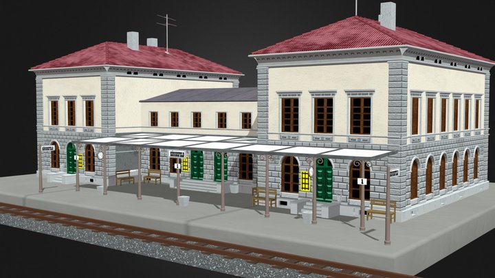 Old Station (industrial building series no:1) 3D Model