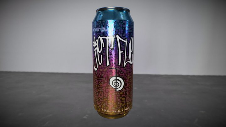 JetFuel Energy Drink (crazy bubble version) 3D Model